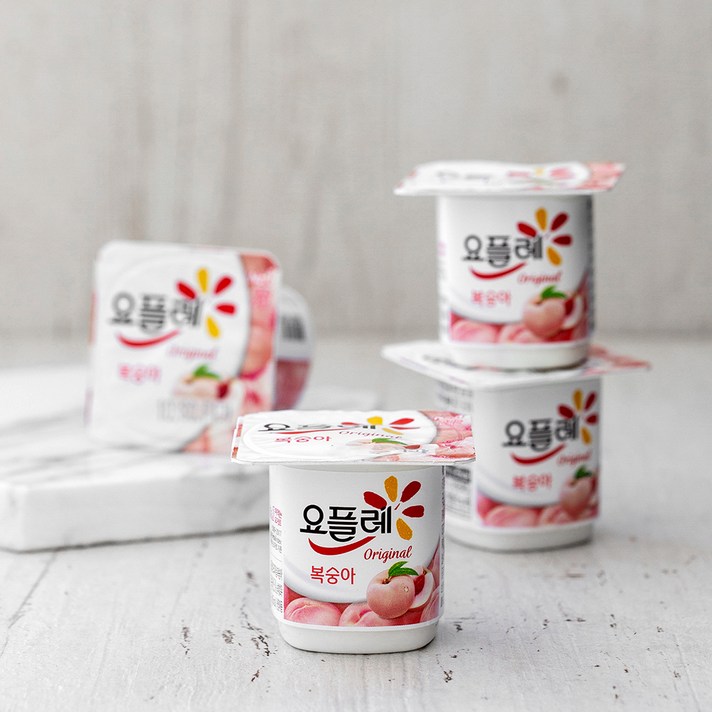 요플레 복숭아 멀티 85g, 4개입