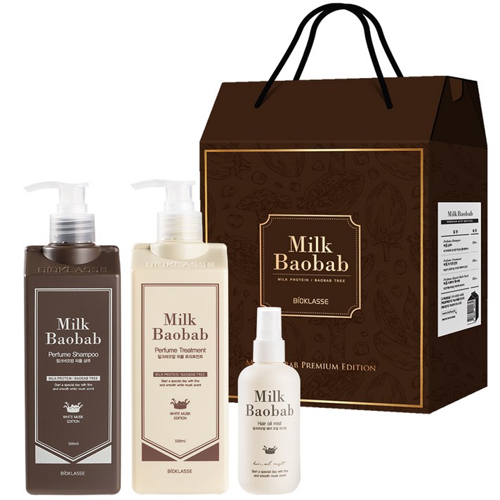 밀크바오밥 헤어케어 3종세트 2호, 1세트