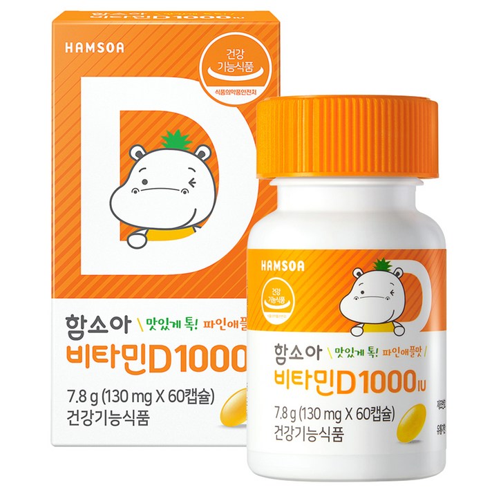 함소아 비타민D 1000IU 60p, 60정, 1개