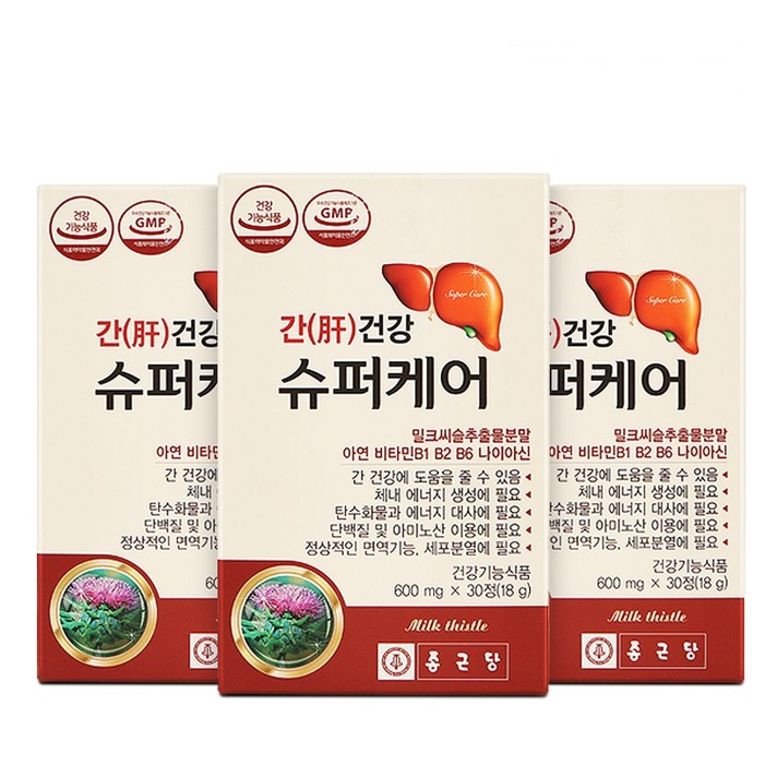 종근당 간건강 슈퍼케어, 18g, 3개입