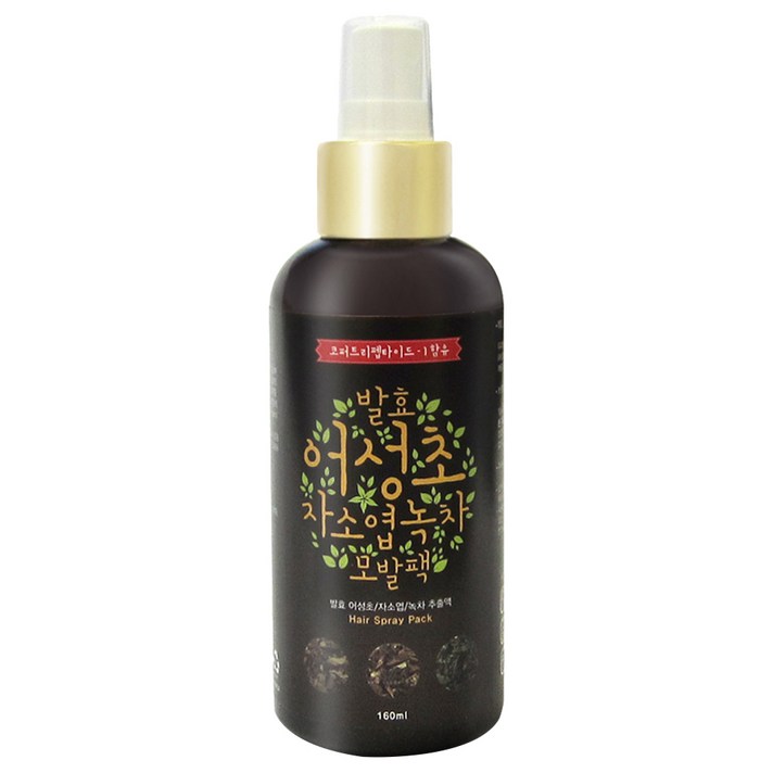 갑당약초 어성초 자소엽 녹차 모발 스프레이 팩, 160ml, 1개