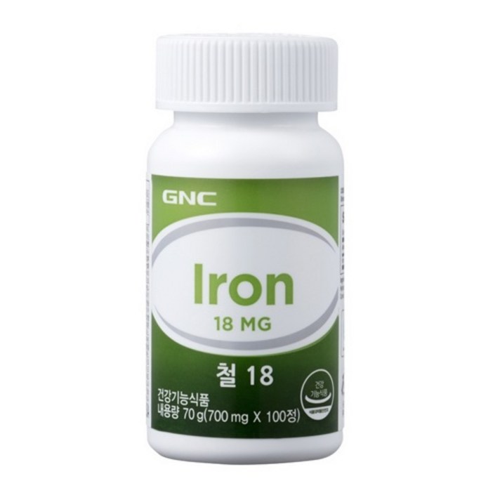 [GNC] 철 18 (100정) 100일분, 100정, 1개