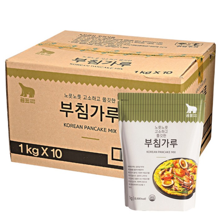 곰표 부침가루, 1kg, 10개