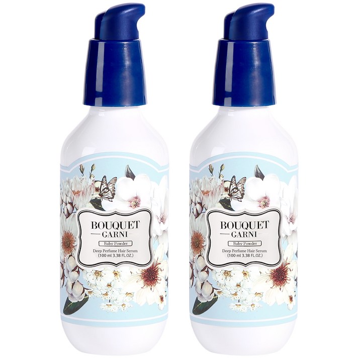 부케가르니 딥퍼퓸 헤어세럼 베이비파우더, 100ml, 2개