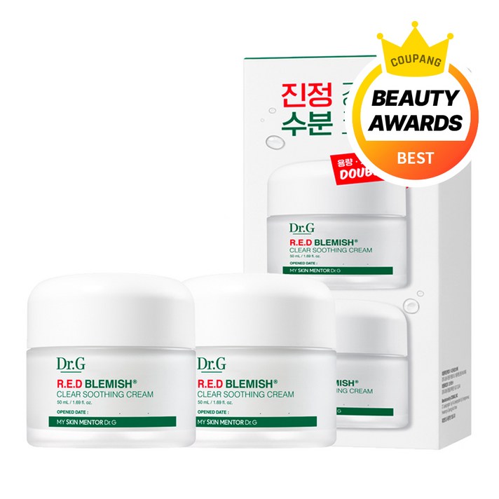 닥터지 레드 블레미쉬 클리어 수딩 크림, 50ml, 2개