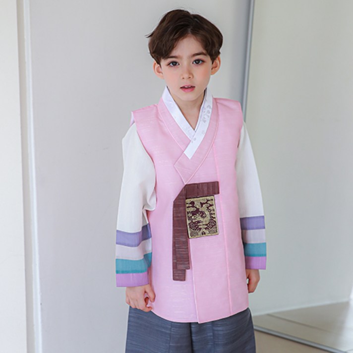 하랑한복 남아용 원효랑 한복세트 + 복주머니 랜덤발송