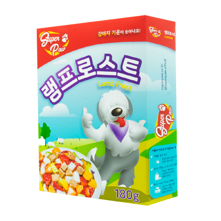 슈퍼포우 강아지 동결건조 자연식 사료 램프로스트, 1개