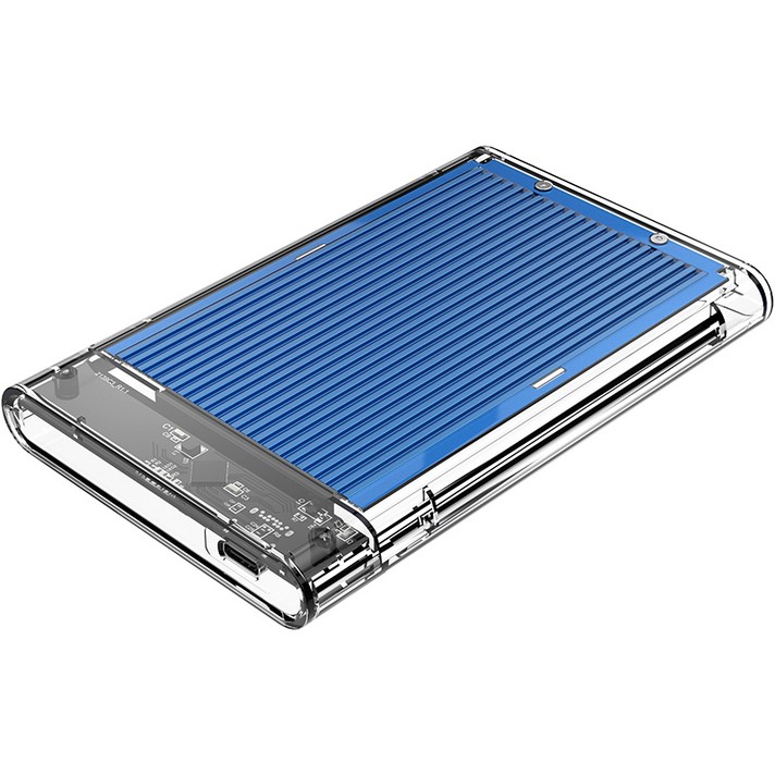 오리코 USB 3.0 외장하드케이스 SSD HDD L 127.5mm x W 80mm x H 14 mm 방열판 2179C3, 2179C3(블루)