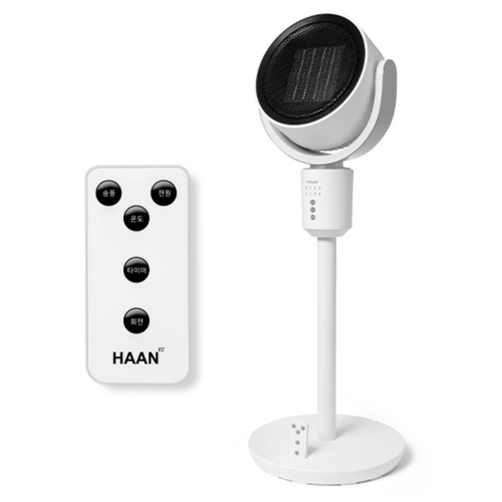 한경희생활과학 써큘레이터 PTC 리모컨 전자식 온풍기, HAAN-P3000, 화이트