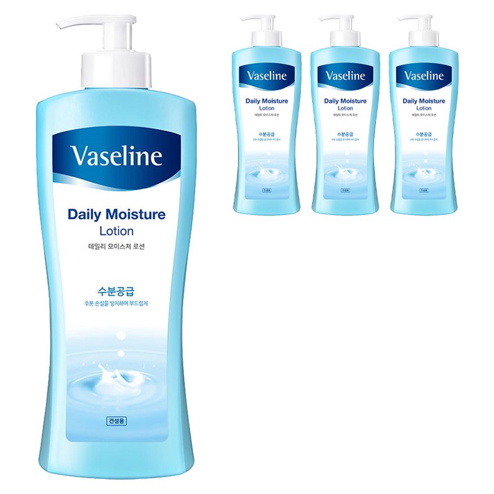 바세린 데일리 모이스처 로션 과일향 건성용, 450ml, 4개