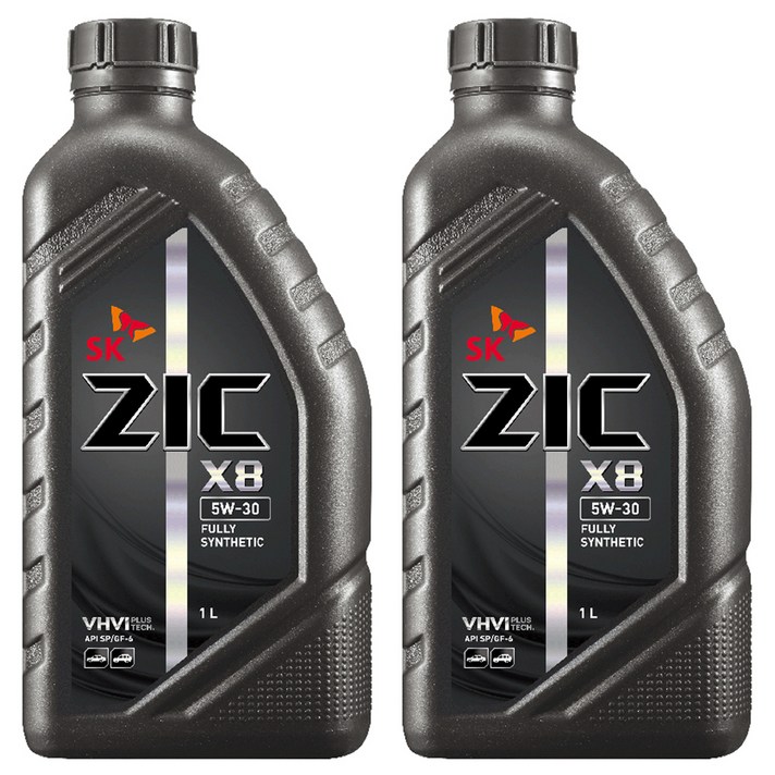  SK엔무브 지크 X8 엔진오일, 2개, 5w30, 1L 
