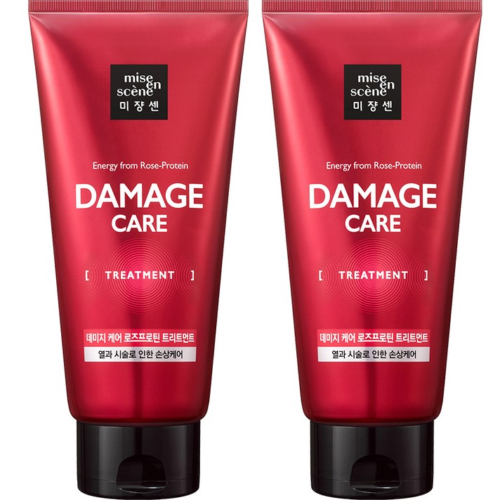 
                                                        미쟝센 데미지 케어 로즈프로틴 트리트먼트, 330ml, 2개
                                                    