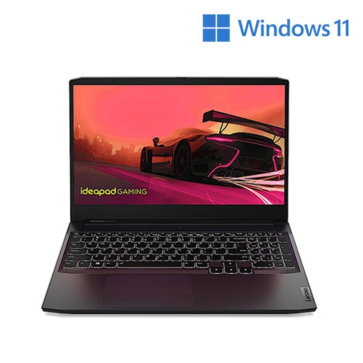 레노버 2021 Gaming 3 15ACH R7 15.6, 쉐도우 블랙, 라이젠7 4세대, 512GB, 8GB, WIN10 Home, 82K2006BKR