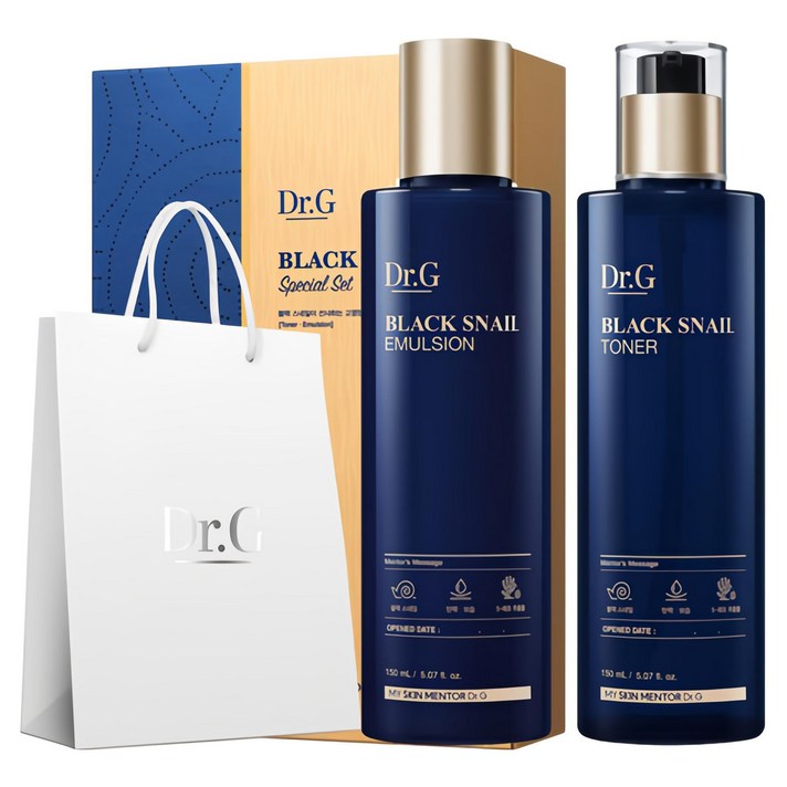 닥터지 블랙 스네일 토너 150ml 에멀전 150ml 스페셜 선물세트 닥터지 블랙 스네일 토너 150ml 에멀전 150ml 스페셜 선물세트