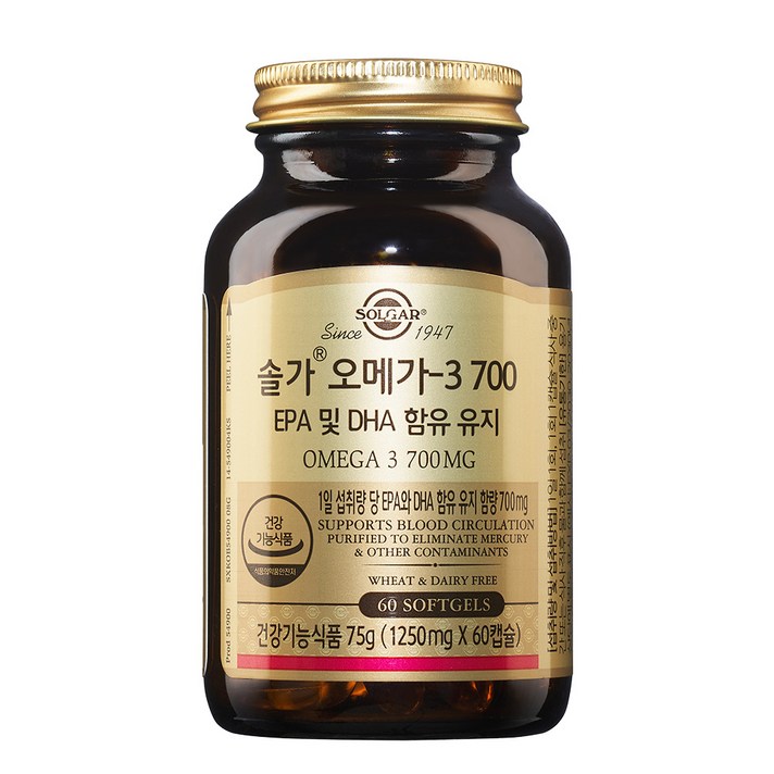 솔가 오메가-3 700, 60개입, 1개