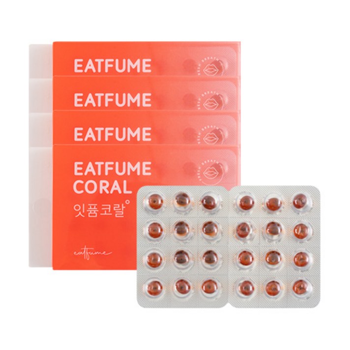 잇퓸 캔디 코랄, 3.12g, 4개