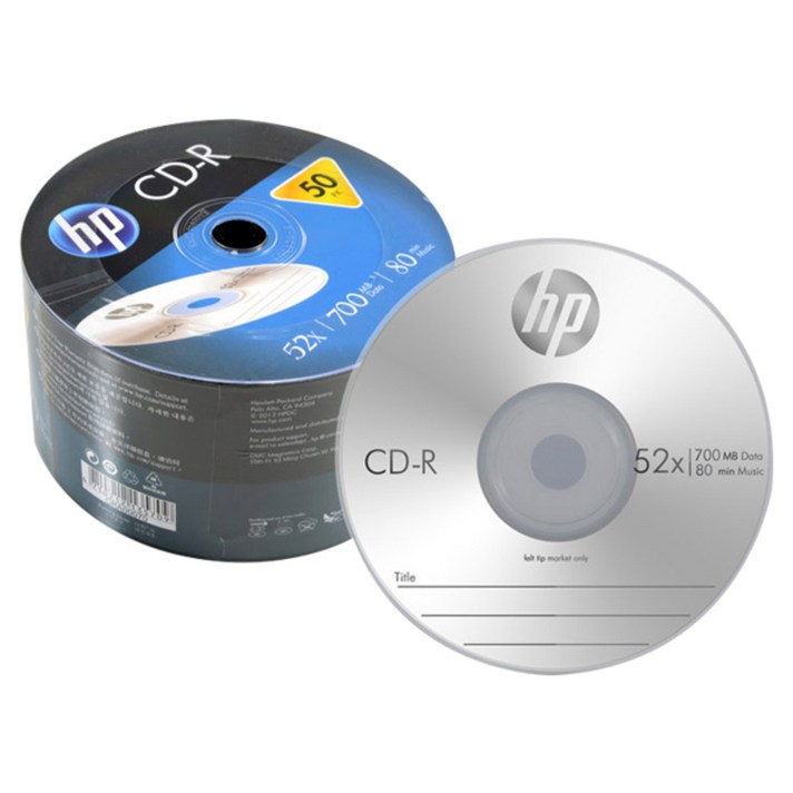  HP CD-R 52x 700MB 50p 벌크 