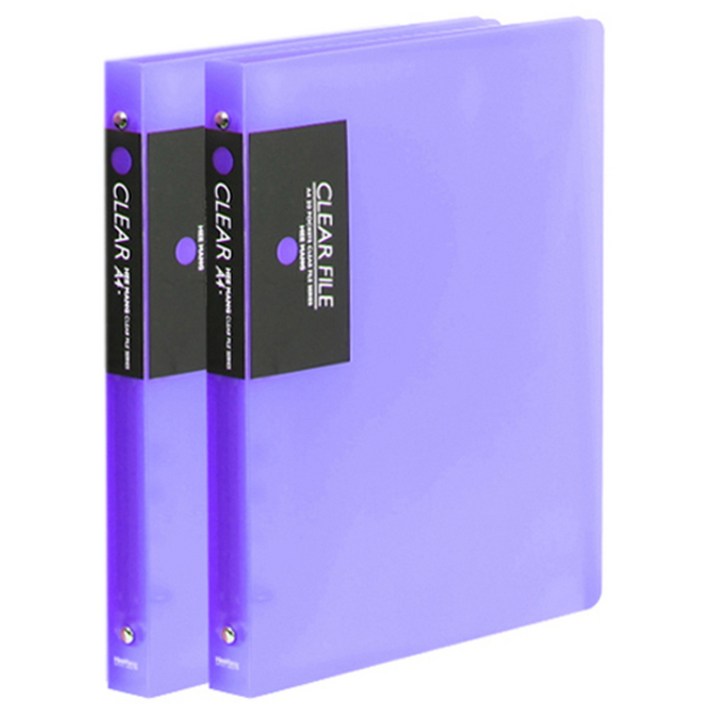 
                                                        희망화일 A4 클리어 파일 40매 O링 반투명, 보라, 2개입
                                                    