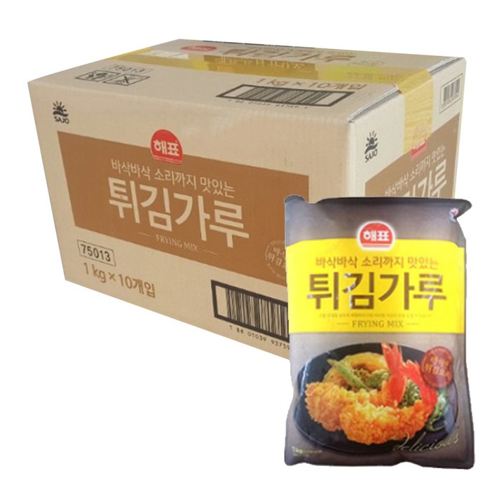 해표 튀김가루, 1kg, 10개입