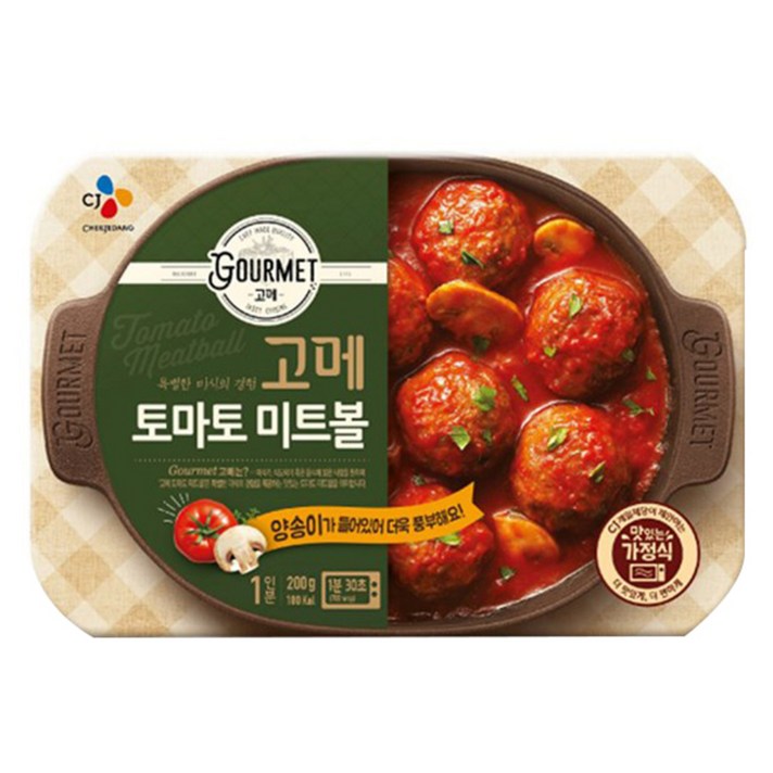 고메 토마토 미트볼 즉석식품, 200g, 1개