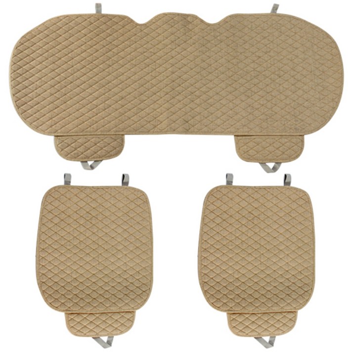 블루초이스 4계절 자동차 방석 시트 세트, 브라운, 1세트