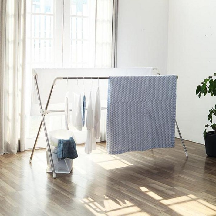 베스트리빙 X형 이불 건조대 겸용 행거, 1개