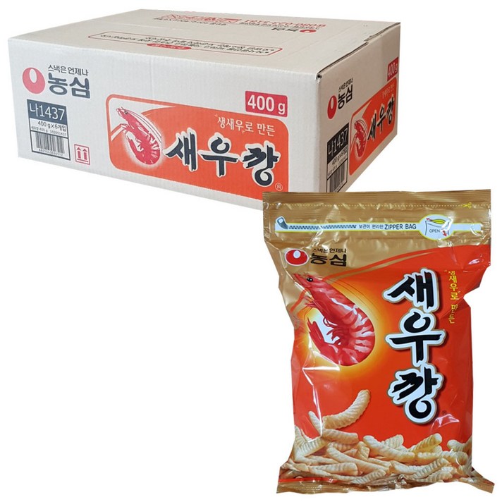 농심 새우깡, 400g, 6개