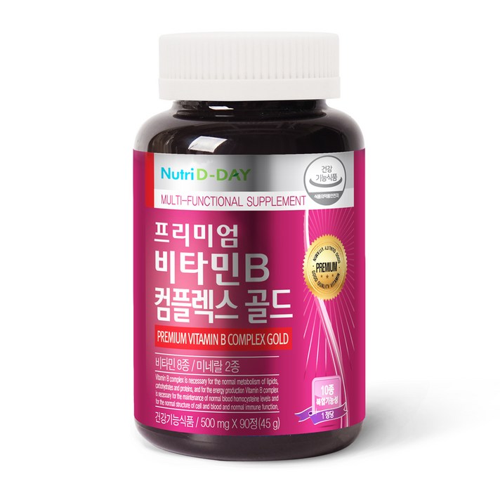 뉴트리디데이 프리미엄 비타민B 컴플렉스 골드 90정, 1개