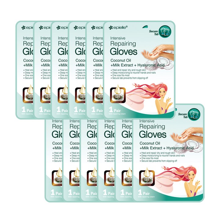 에피엘르 인텐시브 리페어링 코코넛 핸드팩, 1개입, 12개