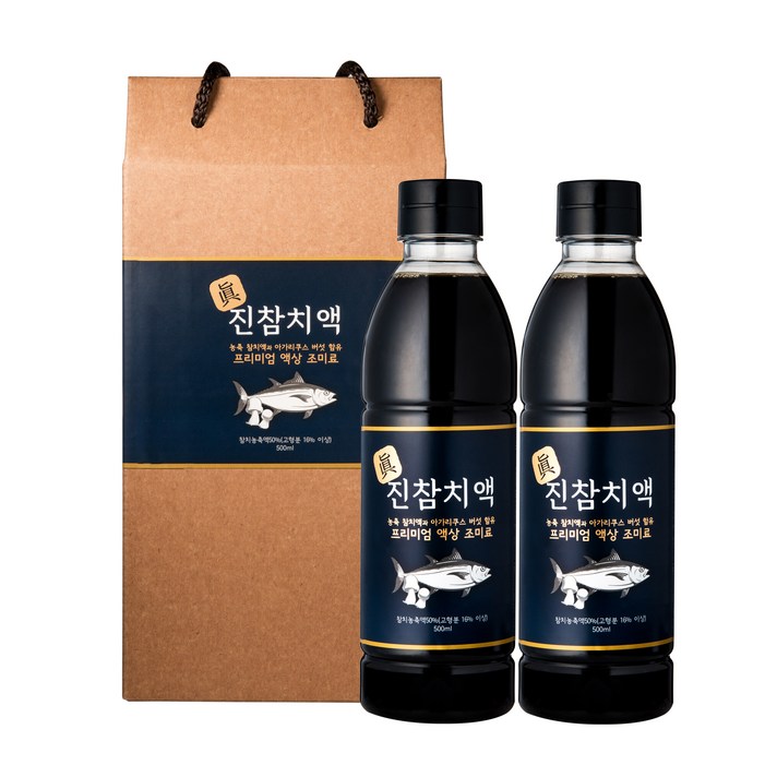 프리미엄 진참치액 선물세트, 500ml, 2개입
