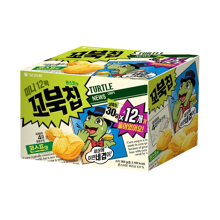 꼬북칩 미니, 30g, 12개