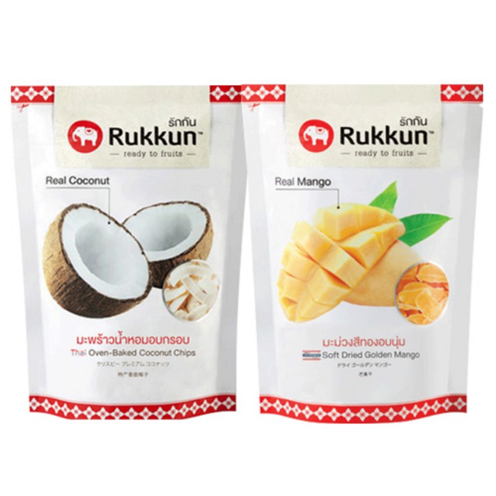 루쿤 코코넛칩 60g + 건망고 85g, 1세트