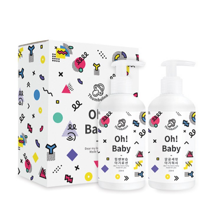 뷰티레시피 오 베이비 아기워시 250ml + 아기로션 250ml 세트, 1세트