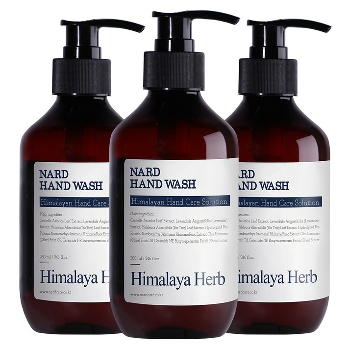나드 핸드워시 라벤더 머스크, 280ml, 3개