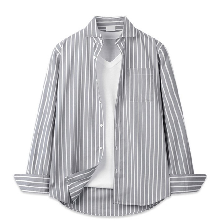 해리슨 남성용 스트라이프 일반 카라 셔츠 JIM1131