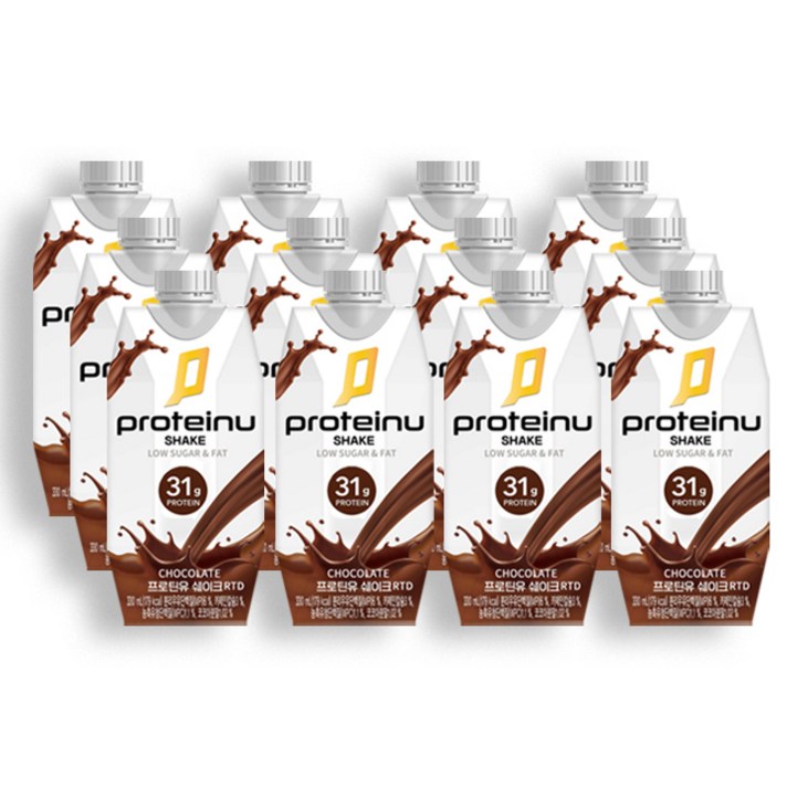 프로틴유 RTD 단백질 쉐이크, 330ml, 12개
