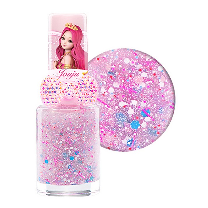 시크릿쥬쥬 별의여신 반지 어린이 네일 컬러, 핑크사이다, 1개