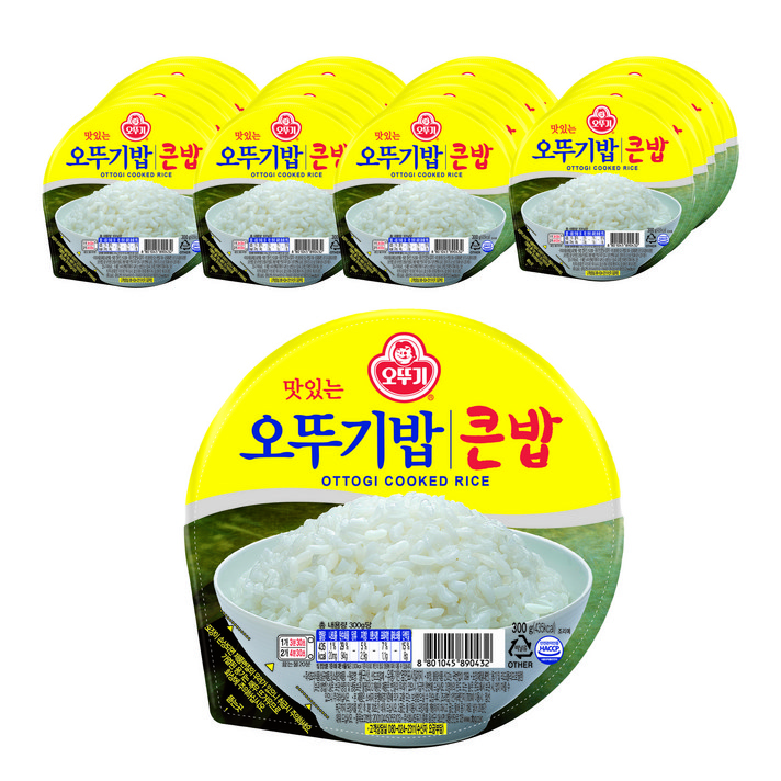 맛있는 오뚜기밥 큰밥, 300g, 24개