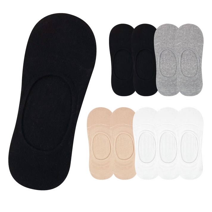 구냥씩 여성용 앞코 보강 페이크삭스 10켤레