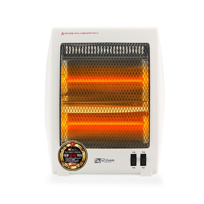 대웅 사각 2단 미니 전기히터, CZ-701QS, 옐로우