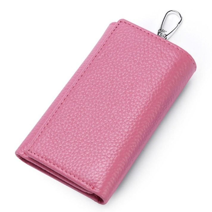 콩 KWORKS 고급스러운 지갑 겸용 키케이스, 핑크