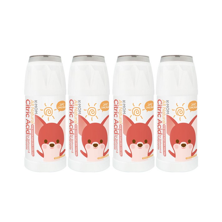 케이맘 욕실 및 기타 세정용 다목적 구연산, 450g, 4개