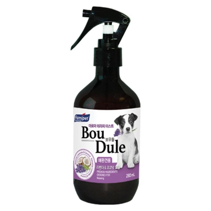 패미펫 보우들 아로마테라피 강아지 미스트 라벤더 코코넛, 280ml, 1개