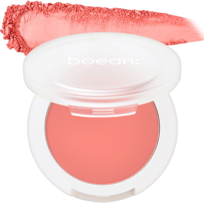 보얀 무드 페이스 팩트 블러쉬 5g, 코랄 플라워, 1개