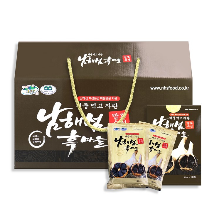 남해섬흑마늘 해풍 먹고 자란 흑마늘 진액, 80ml, 30개