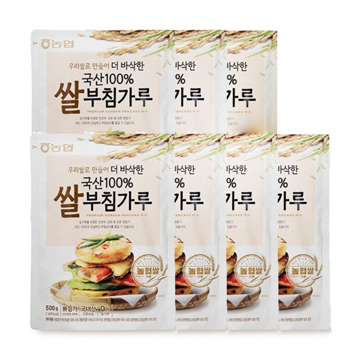 농협 쌀부침가루, 500g, 7개
