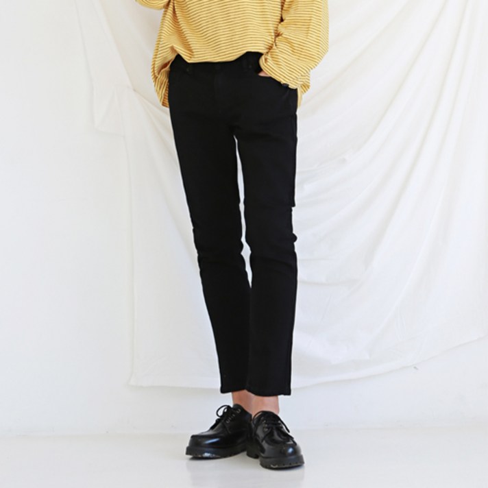 빅사이즈클럽 남성용 JIN 구제 블랙진