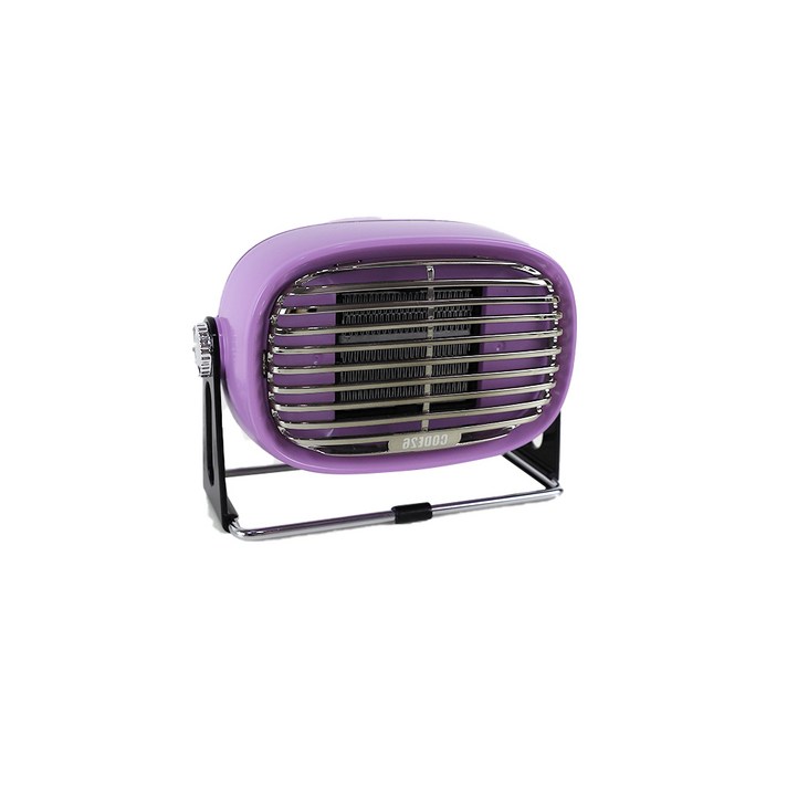 코드26 레트로 감성 탁상용 미니온풍기 500W, CODE-PTCF500PK, 퍼플