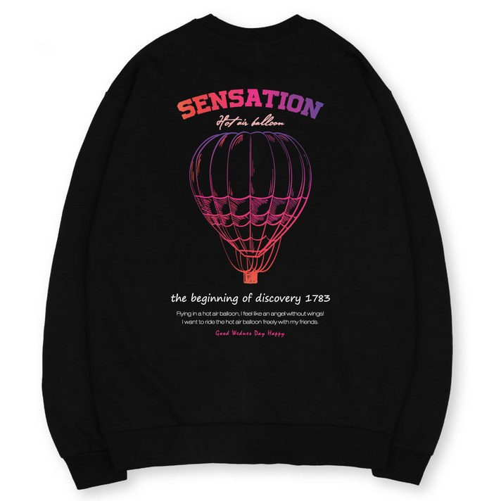 벤힛 SENSATION 세미 오버핏 특양면 빅사이즈 맨투맨