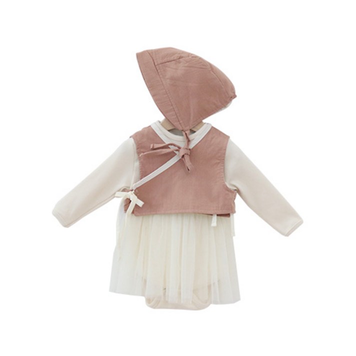 베베나인 여아용 한복세트